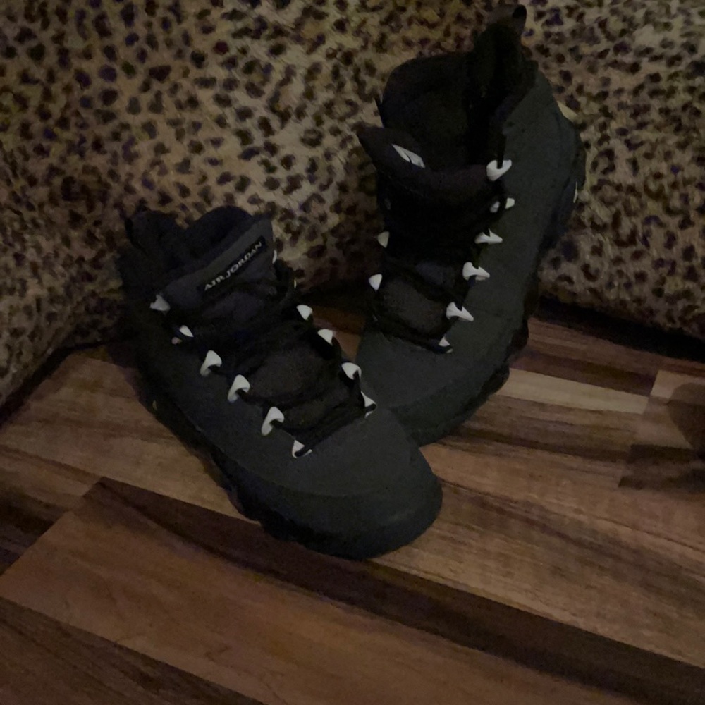 Black Jordans. 4.5 youth size. Good condition.